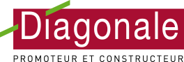 logo diagonale promoteur immobilier